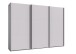 Schwebetürenschrank >palermo< in WEISS + GRAPHIT - 300x216x65 (BxHxT)