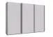 Schwebetürenschrank >palermo< in WEISS + GRAPHIT - 300x216x65 (BxHxT)