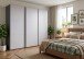 Schwebetürenschrank >palermo< in WEISS + GRAPHIT - 300x216x65 (BxHxT)