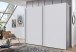 Schwebetürenschrank >palermo< in WEISS + GRAPHIT - 250x216x65 (BxHxT)