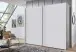 Schwebetürenschrank >palermo< in WEISS + GRAPHIT - 250x216x65 (BxHxT)