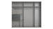 Schwebetürenschrank >palermo< PLANKENEICHE DEKOR + GRAPHIT - 250x216x65cm (BxHxT)