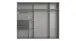 Schwebetürenschrank >palermo< PLANKENEICHE DEKOR + GRAPHIT - 250x216x65cm (BxHxT)