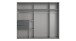 Schwebetürenschrank >palermo< PLANKENEICHE DEKOR + GRAPHIT - 250x216x65cm (BxHxT)