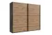 Schwebetürenschrank >palermo< in PLANKENEICHE DEKOR + GRAPHIT - 250x216x65cm (BxHxT)