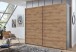Schwebetürenschrank >palermo< in PLANKENEICHE DEKOR + GRAPHIT - 250x216x65cm (BxHxT)