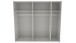 Schwebetürenschrank >palermo< PLANKENEICHE Dekor / Spiegel / GRAPHIT - 250x216x65cm (BxHxT)
