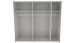 Schwebetürenschrank >palermo< PLANKENEICHE Dekor / Spiegel / GRAPHIT - 250x216x65cm (BxHxT)
