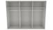 Schwebetürenschrank >palermo< PLANKENEICHE Dekor / Spiegel + GRAPHIT - 300x216x65 (BxHxT)