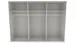 Schwebetürenschrank >palermo< PLANKENEICHE Dekor / Spiegel + GRAPHIT - 300x216x65 (BxHxT)
