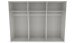 Schwebetürenschrank >palermo< PLANKENEICHE Dekor / Spiegel + GRAPHIT - 300x216x65 (BxHxT)