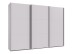 Schwebetürenschrank >palermo< in WEISS, Holzwerkstoff - 300x216x65cm (BxHxT)