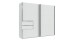 Schwebetürenschrank >palermo< in WEISS, Holzwerkstoff - 250x216x65cm (BxHxT)