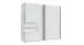 Schwebetürenschrank >palermo< in WEISS, Holzwerkstoff - 250x216x65cm (BxHxT)