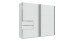 Schwebetürenschrank >palermo< in WEISS, Holzwerkstoff - 250x216x65cm (BxHxT)