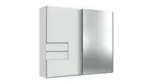 Schwebetürenschrank >palermo< in WEISS /...