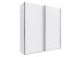 Schwebetürenschrank >palermo< in WEISS, Holzwerkstoff - 200x216x65cm (BxHxT)