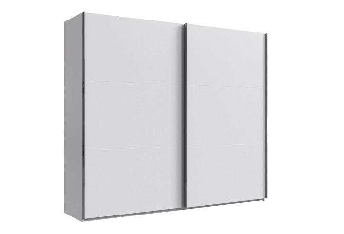 Schwebetürenschrank >palermo< in WEISS, Holzwerkstoff - 250x216x65cm (BxHxT)