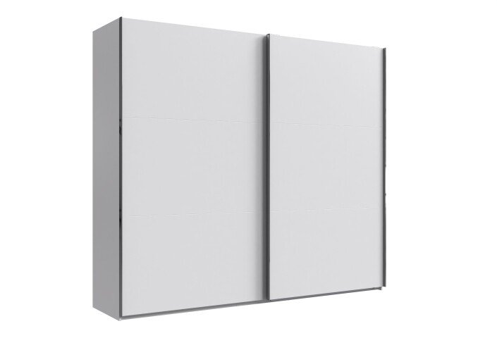 Schwebetürenschrank >palermo< in WEISS, Holzwerkstoff - 250x216x65cm (BxHxT)