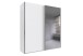 Schwebetürenschrank >palermo< in WEISS / SPIEGEL - 200x216x65 (BxHxT)