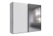 Schwebetürenschrank >palermo< in WEISS / SPIEGEL - 250x216x65 (BxHxT)