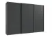 Schwebetürenschrank >palermo< in GRAPHIT + SCHWARZE GRIFFE - 300x216x65 (BxHxT)