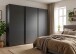Schwebetürenschrank >palermo< in GRAPHIT + SCHWARZE GRIFFE - 300x216x65 (BxHxT)