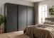 Schwebetürenschrank >palermo< in GRAPHIT + SCHWARZE GRIFFE - 300x216x65 (BxHxT)