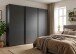 Schwebetürenschrank >palermo< in GRAPHIT + SCHWARZE GRIFFE - 300x216x65 (BxHxT)