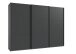 Schwebetürenschrank >palermo< in GRAPHIT + SCHWARZE GRIFFE - 300x216x65 (BxHxT)