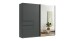 Schwebetürenschrank >palermo< in GRAPHIT / SPIEGEL - 250x216x65 (BxHxT)