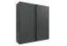 Schwebetürenschrank >palermo< in GRAPHIT, Holzwerkstoff - 200x216x65cm (BxHxT)