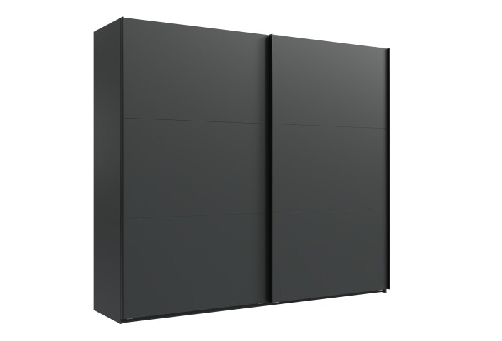 Schwebetürenschrank >palermo< in GRAPHIT, Holzwerkstoff - 250x216x65cm (BxHxT)