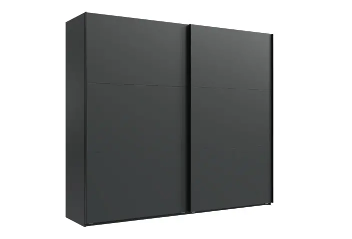 Schwebetürenschrank >palermo< in GRAPHIT, Holzwerkstoff - 250x216x65cm (BxHxT)