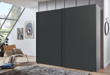 Schwebetürenschrank >palermo< in GRAPHIT, Holzwerkstoff - 250x216x65cm (BxHxT)