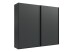 Schwebetürenschrank >palermo< in GRAPHIT, Holzwerkstoff - 250x216x65cm (BxHxT)
