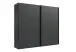 Schwebetürenschrank >palermo< in GRAPHIT, Holzwerkstoff - 250x216x65cm (BxHxT)