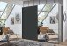 Schwebetürenschrank >palermo< in GRAPHIT / SPIEGEL - 250x216x65 (BxHxT)
