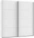 Schwebetürenschrank >AALST< in WEISS - 180x208x65cm (BxHxT)