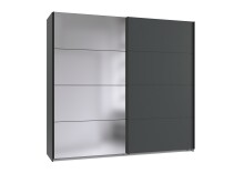 Schwebetürenschrank >AALST< in GRAPHIT /...