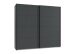 Schwebetürenschrank >AALST< in GRAPHIT - 225x208x65cm (BxHxT)