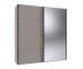 Schwebetürenschrank >AALST< in SAHARAGRAU / SPIEGEL - 180x208x65cm (BxHxT)