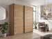 Schwebetürenschrank >AALST< in ARTISAN EICHE NACHBILDUNG - 180x208x65cm (BxHxT)
