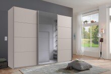 Schwebetürenschrank >AALST< in KASCHMIR / SPIEGEL - 270x208x65cm (BxHxT)