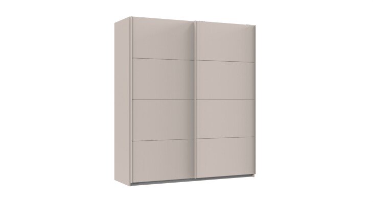 Schwebetürenschrank >AALST< in KASCHMIR - 180x208x65cm (BxHxT)