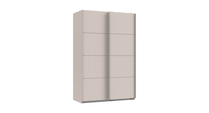 Schwebetürenschrank >AALST< in KASCHMIR - 135x208x65cm (BxHxT)