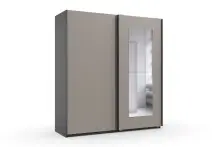 Schwebetürenschrank >DUNEN< in Saharagrau /...