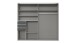 Schwebetürenschrank >OSNABRÜCK< in SAHARAGRAU / GRAPHIT - 180x198x65cm (BxHxT)