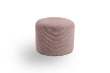 Polsterhocker >Kolo< in altrosa, Cord - 51x41x51cm (BxHxT)