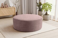 Polsterhocker >Kolo< in altrosa, Cord -...